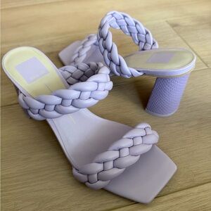 Dolce Vita Lilac Braided Strap Block Heel Sandals